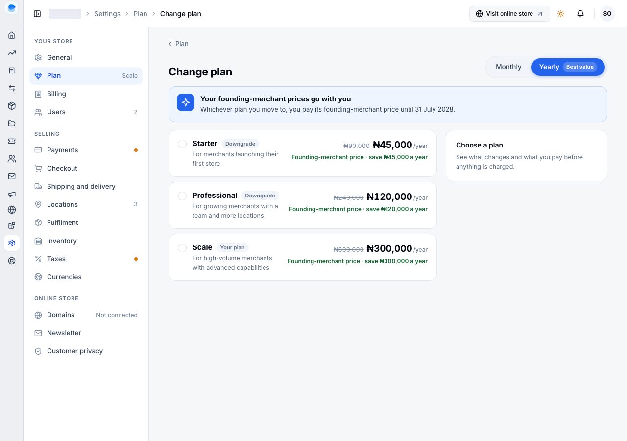 Every plan side by side, with yearly prices