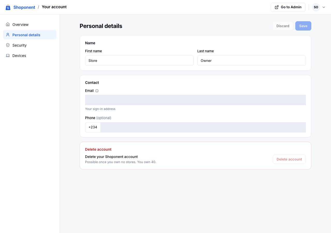 Personal details